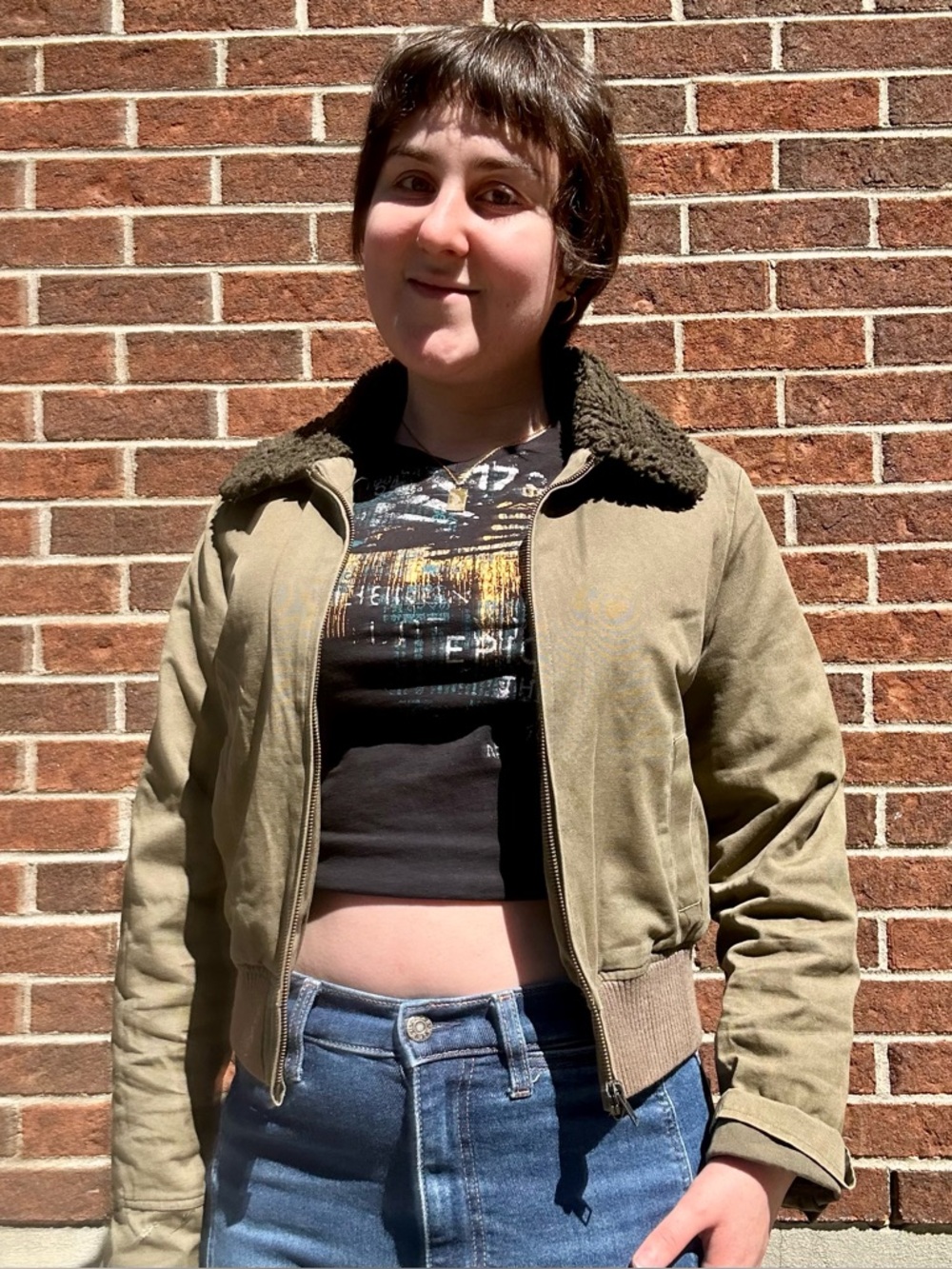 Y2K rustic trucker jacket